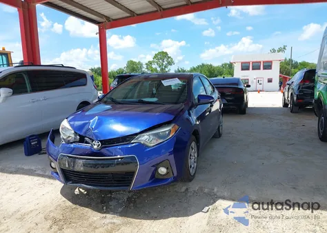2015 Toyota Corolla S из США, поврежденный, VIN 5YFBURHE7FP204889